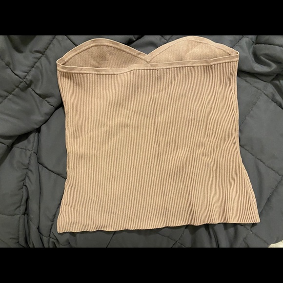 Ribbed Strapless Top - Picture 3 of 3